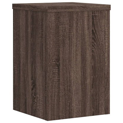 vidaXL Supports pour plantes 2 pcs chêne marron bois d'ingénierie