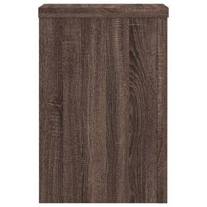 vidaXL Supports pour plantes 2 pcs chêne marron bois d'ingénierie