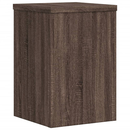 vidaXL Supports pour plantes 2 pcs chêne marron bois d'ingénierie