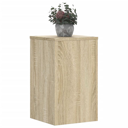 vidaXL Supports pour plantes 2 pcs chêne sonoma bois d'ingénierie