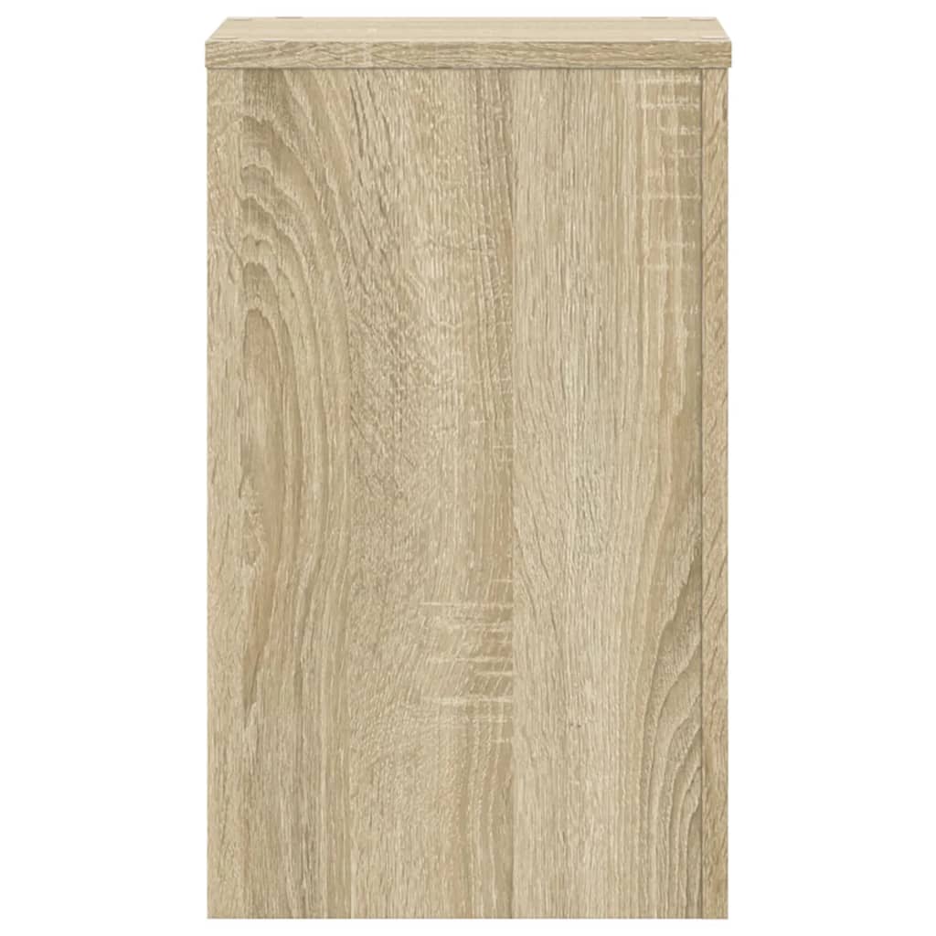 vidaXL Supports pour plantes 2 pcs chêne sonoma bois d'ingénierie