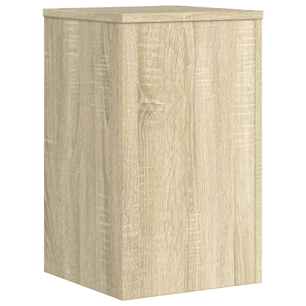 vidaXL Supports pour plantes 2 pcs chêne sonoma bois d'ingénierie