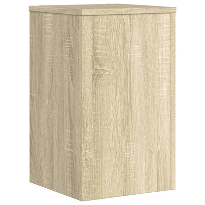 vidaXL Supports pour plantes 2 pcs chêne sonoma bois d'ingénierie