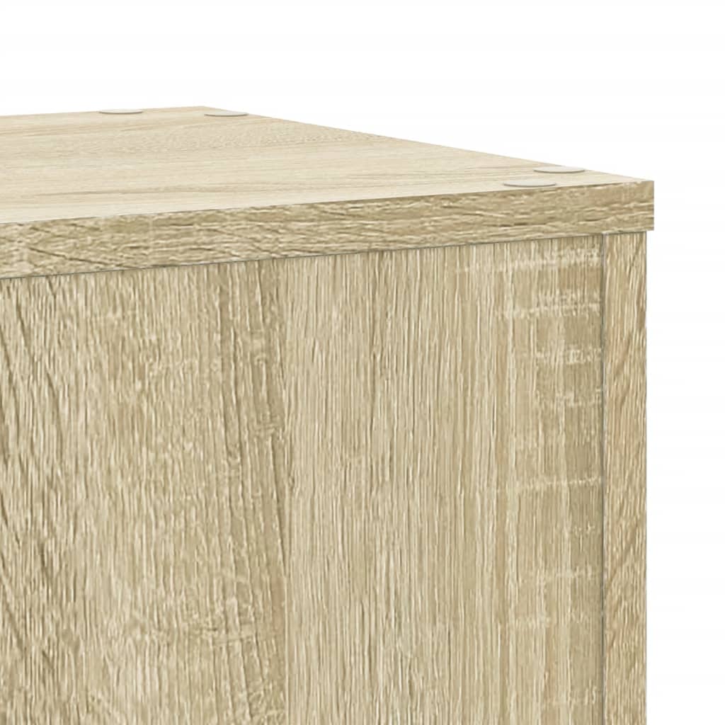 vidaXL Supports pour plantes 2 pcs chêne sonoma bois d'ingénierie
