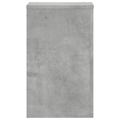 vidaXL Supports pour plantes 2 pcs gris béton bois d'ingénierie