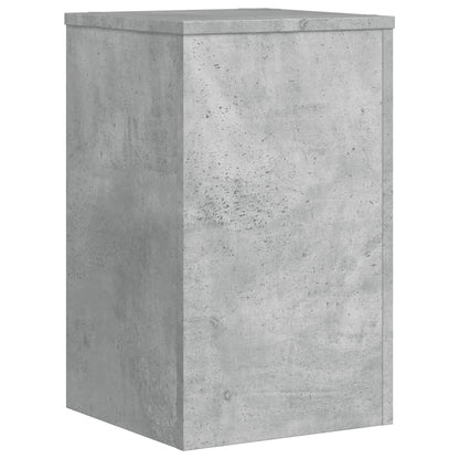 vidaXL Supports pour plantes 2 pcs gris béton bois d'ingénierie