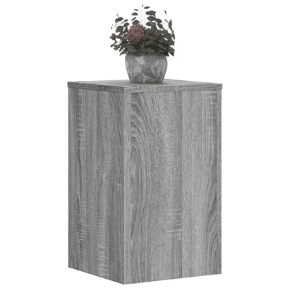 vidaXL Supports pour plantes 2 pcs gris sonoma bois d'ingénierie