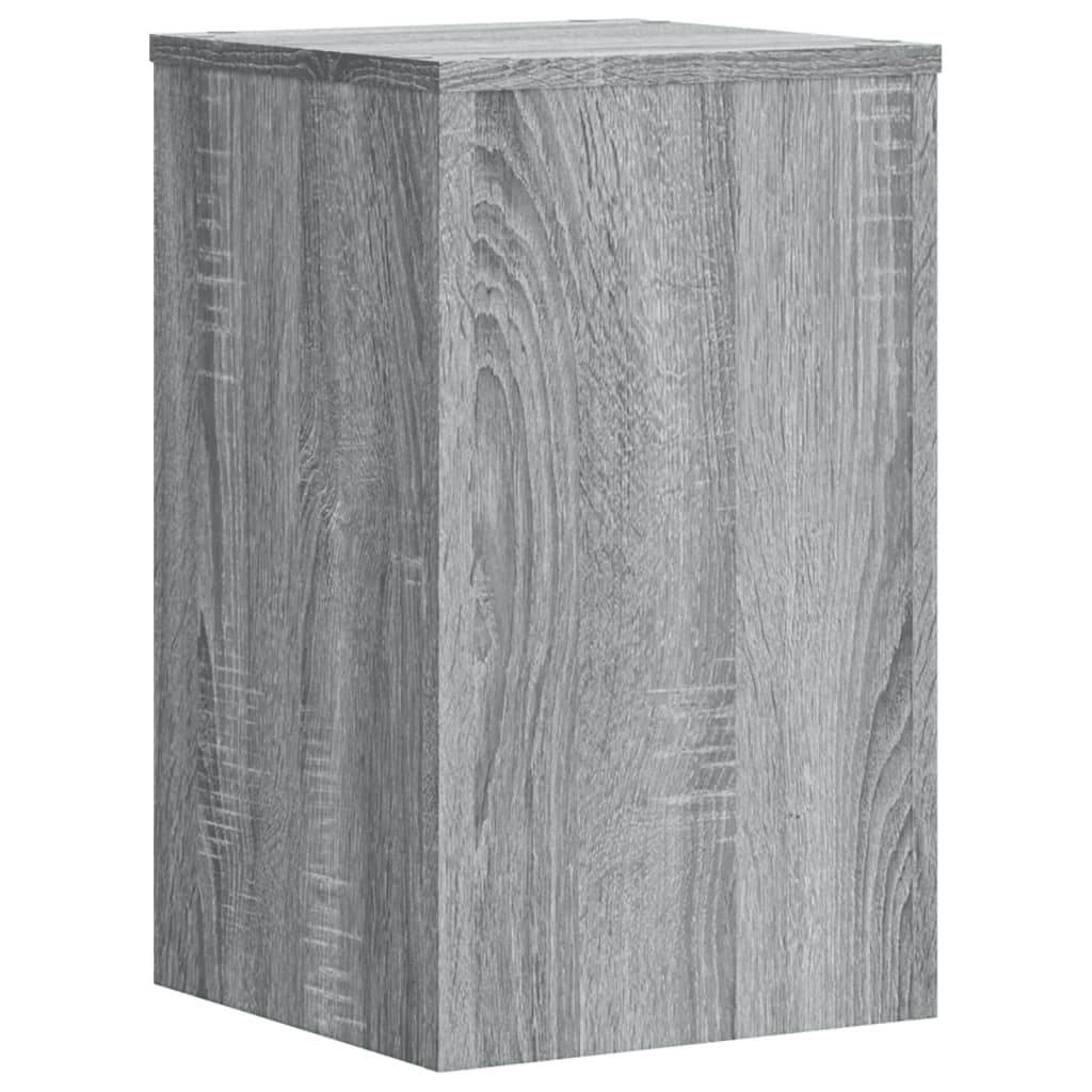 vidaXL Supports pour plantes 2 pcs gris sonoma bois d'ingénierie