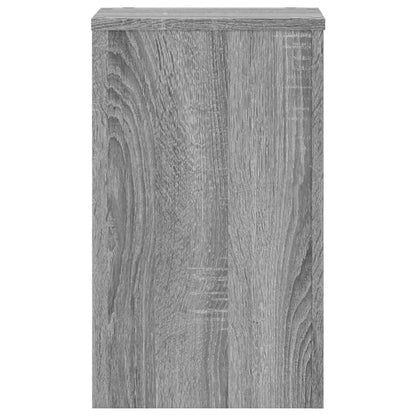 vidaXL Supports pour plantes 2 pcs gris sonoma bois d'ingénierie