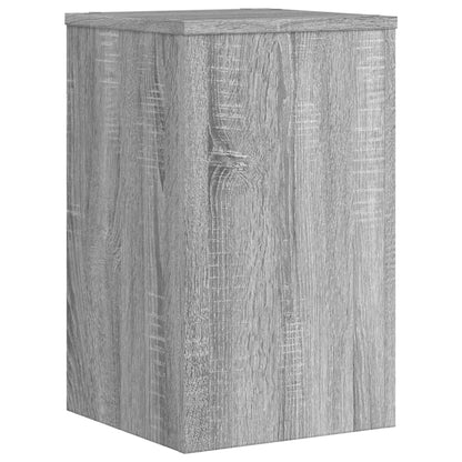 vidaXL Supports pour plantes 2 pcs gris sonoma bois d'ingénierie