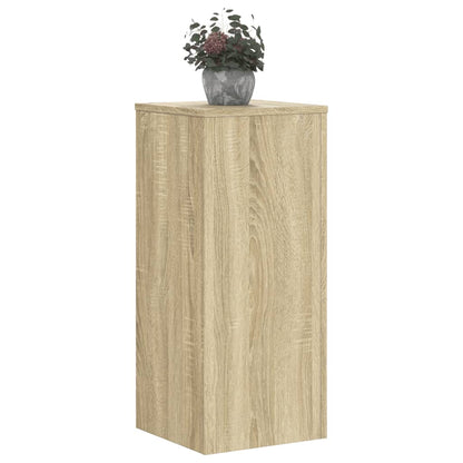vidaXL Supports pour plantes 2 pcs chêne sonoma bois d'ingénierie