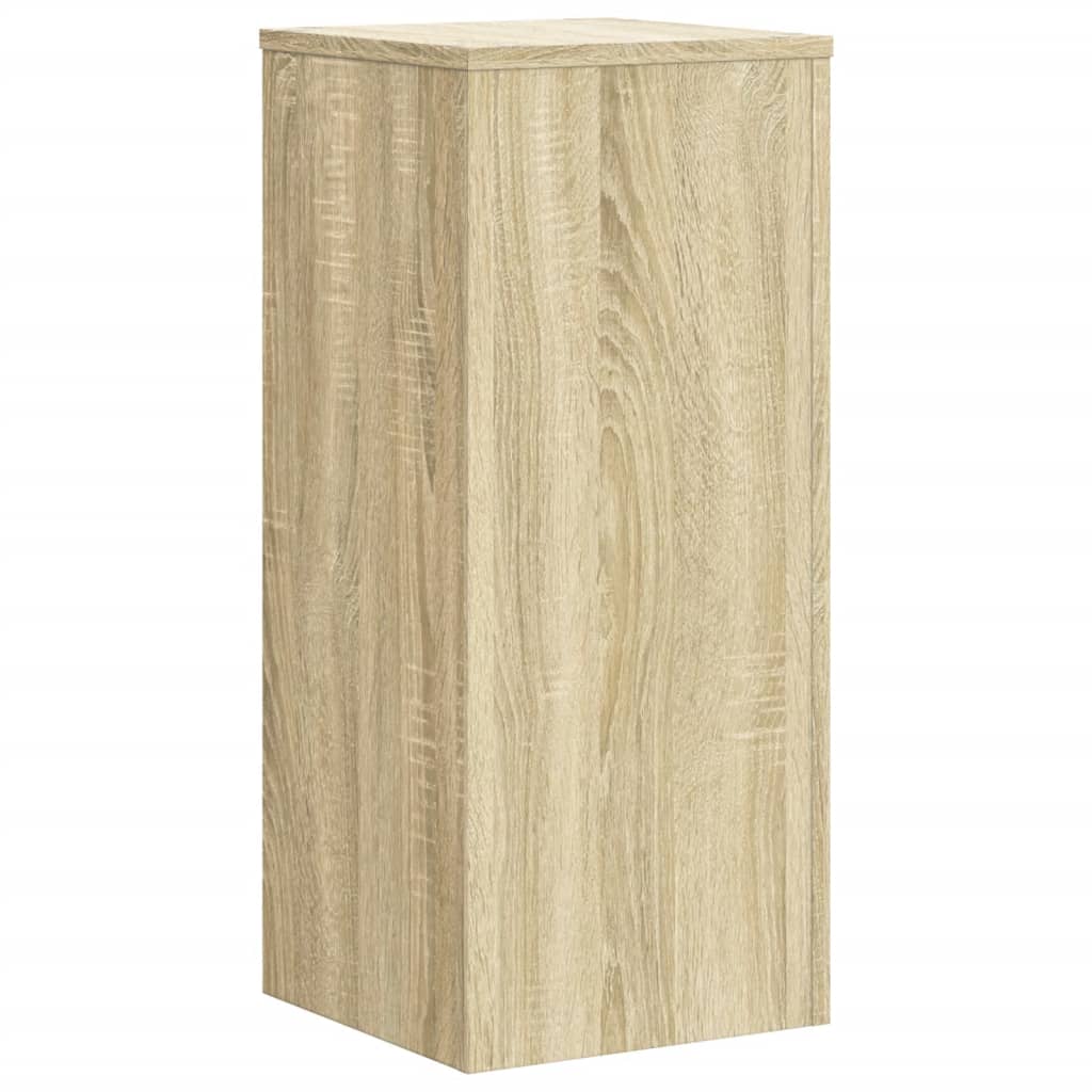 vidaXL Supports pour plantes 2 pcs chêne sonoma bois d'ingénierie