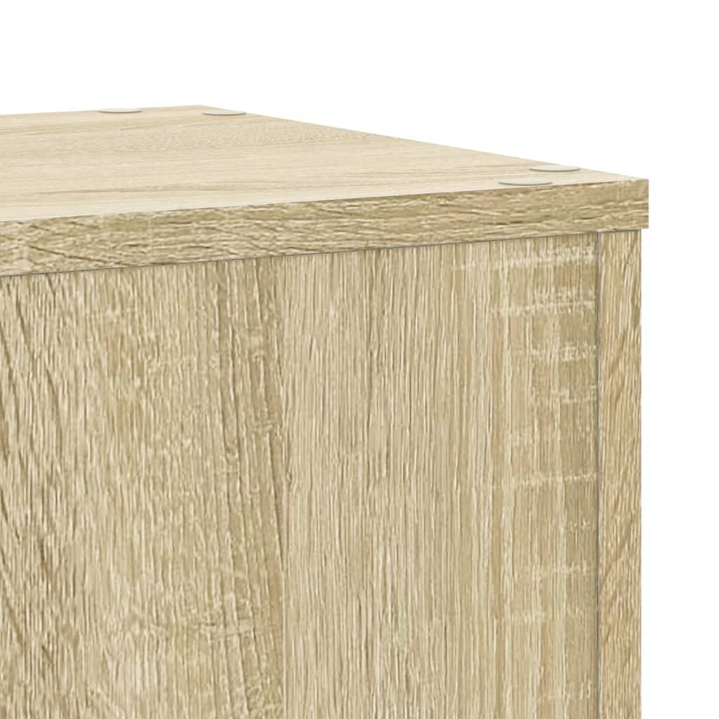 vidaXL Supports pour plantes 2 pcs chêne sonoma bois d'ingénierie