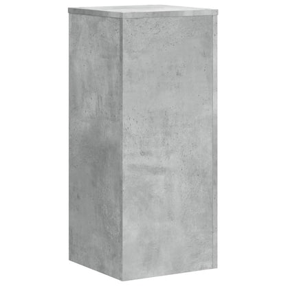 vidaXL Supports pour plantes 2 pcs gris béton bois d'ingénierie