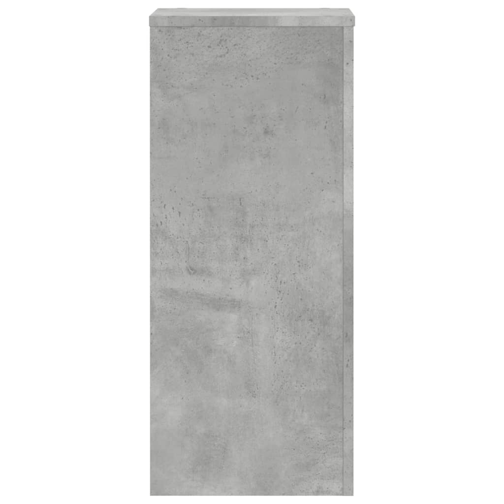 vidaXL Supports pour plantes 2 pcs gris béton bois d'ingénierie