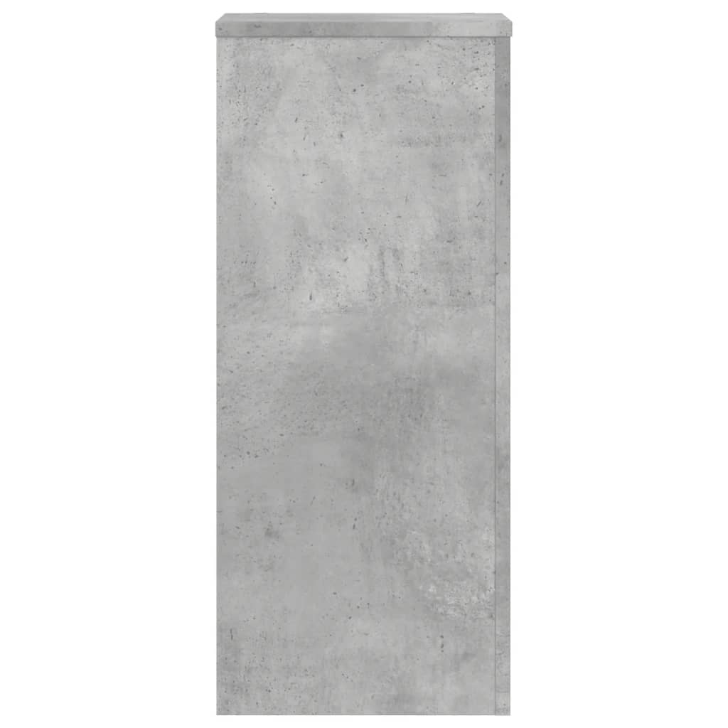 vidaXL Supports pour plantes 2 pcs gris béton bois d'ingénierie