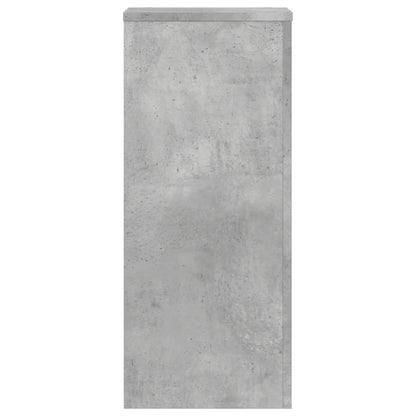 vidaXL Supports pour plantes 2 pcs gris béton bois d'ingénierie