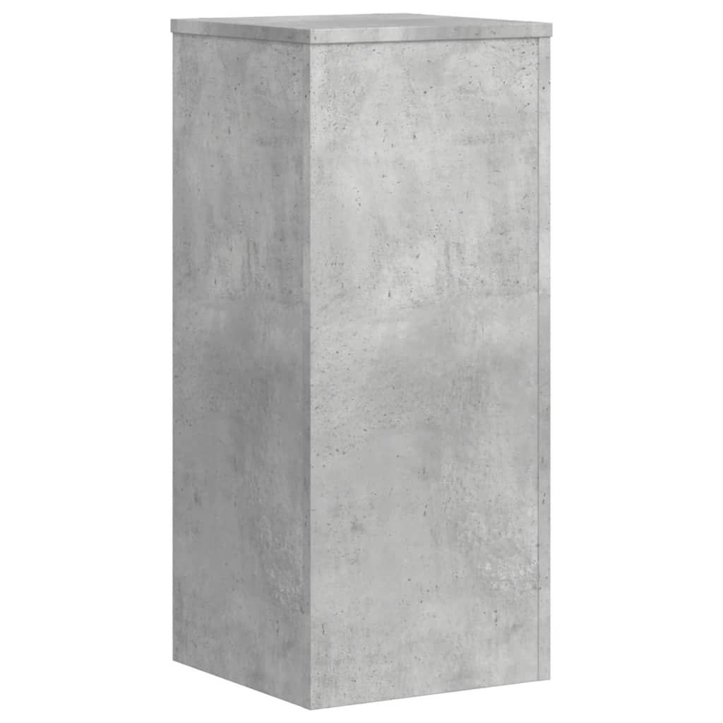 vidaXL Supports pour plantes 2 pcs gris béton bois d'ingénierie