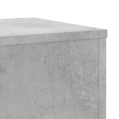 vidaXL Supports pour plantes 2 pcs gris béton bois d'ingénierie