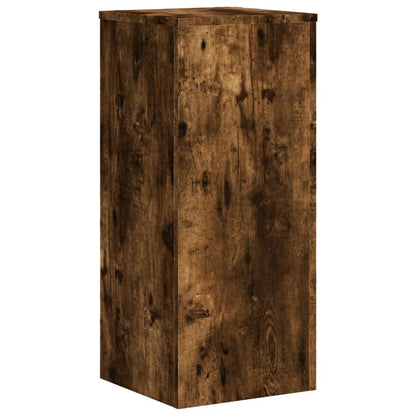 vidaXL Supports pour plantes 2 pcs chêne fumé bois d'ingénierie