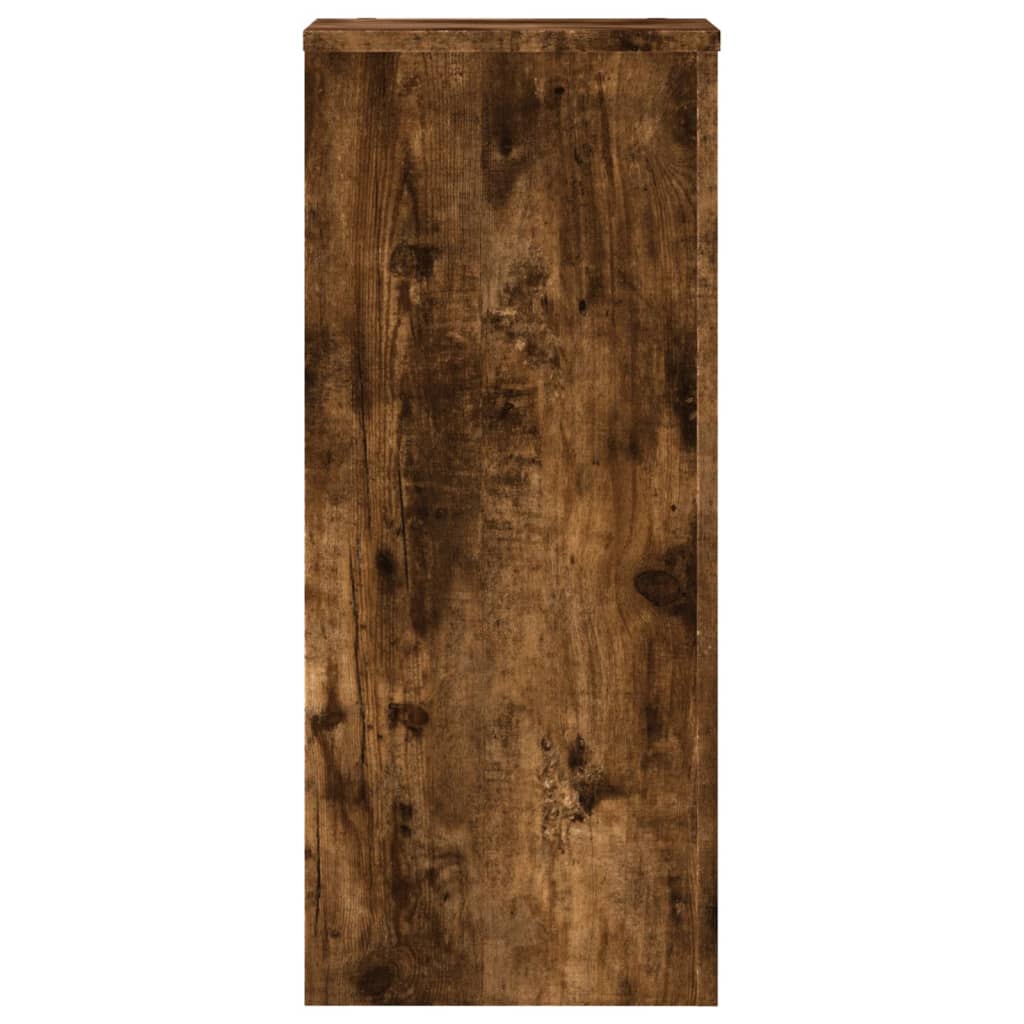 vidaXL Supports pour plantes 2 pcs chêne fumé bois d'ingénierie