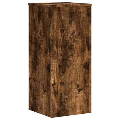 vidaXL Supports pour plantes 2 pcs chêne fumé bois d'ingénierie