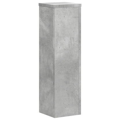 vidaXL Supports pour plantes 2 pcs gris béton bois d'ingénierie