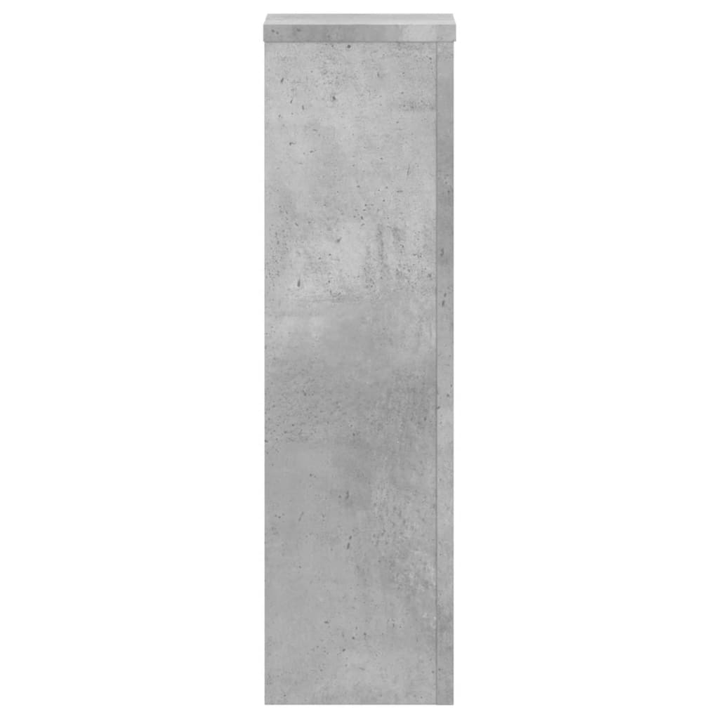 vidaXL Supports pour plantes 2 pcs gris béton bois d'ingénierie