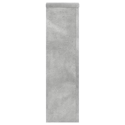 vidaXL Supports pour plantes 2 pcs gris béton bois d'ingénierie