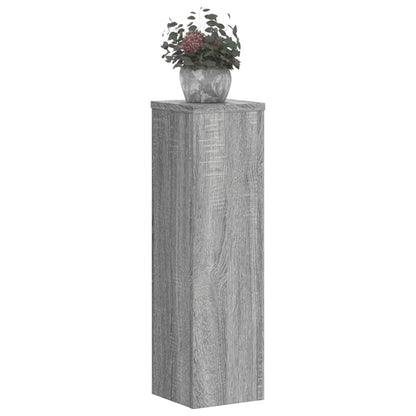 vidaXL Supports pour plantes 2 pcs sonoma gris bois d'ingénierie