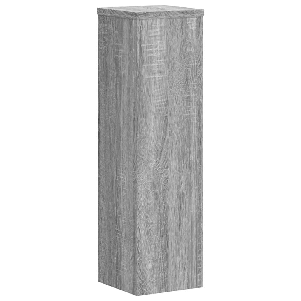 vidaXL Supports pour plantes 2 pcs sonoma gris bois d'ingénierie