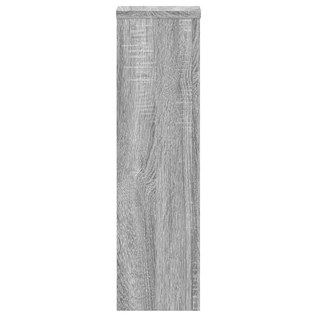 vidaXL Supports pour plantes 2 pcs sonoma gris bois d'ingénierie