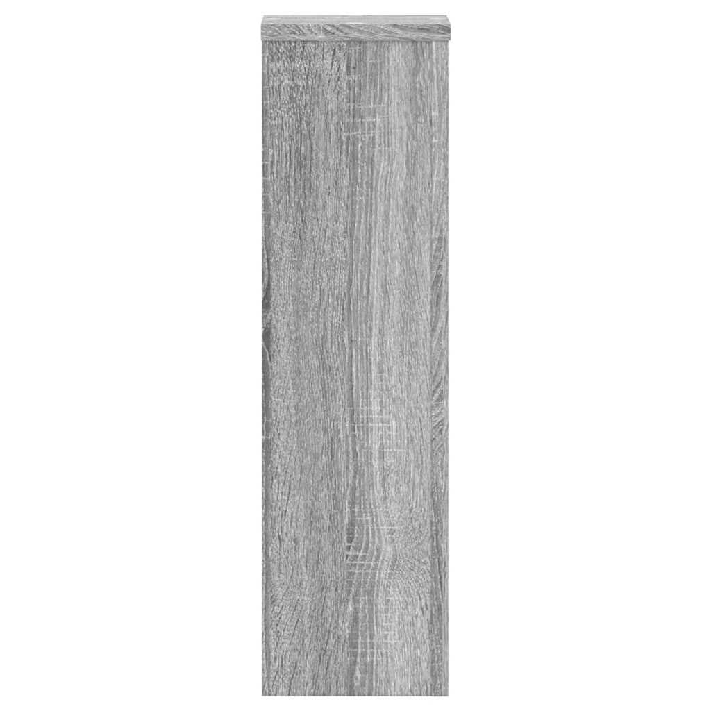 vidaXL Supports pour plantes 2 pcs sonoma gris bois d'ingénierie