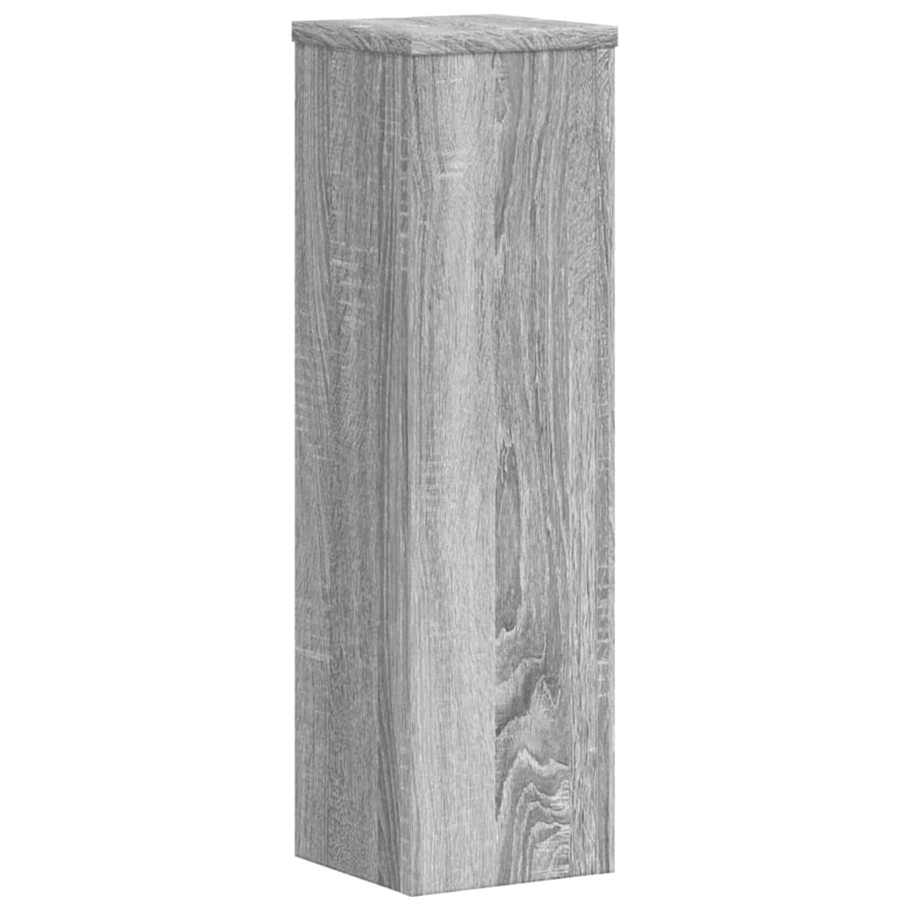 vidaXL Supports pour plantes 2 pcs sonoma gris bois d'ingénierie