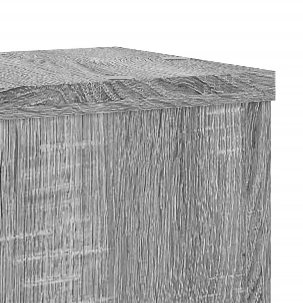 vidaXL Supports pour plantes 2 pcs sonoma gris bois d'ingénierie