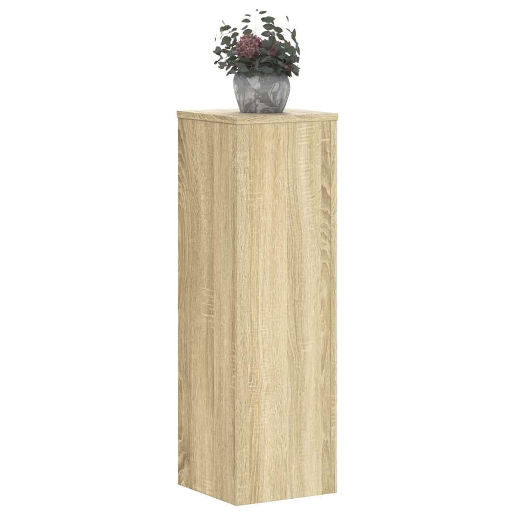 vidaXL Supports pour plantes 2 pcs chêne sonoma bois d'ingénierie