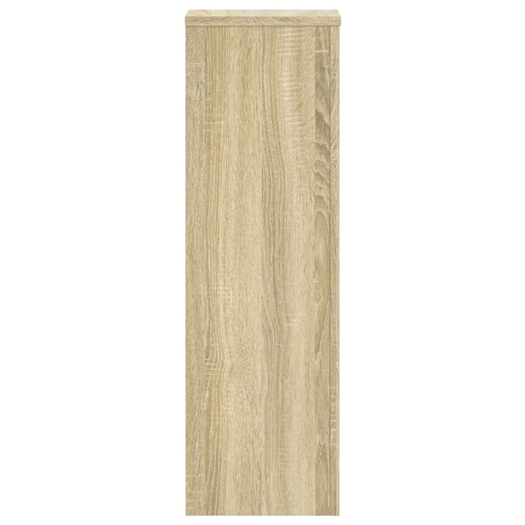 vidaXL Supports pour plantes 2 pcs chêne sonoma bois d'ingénierie