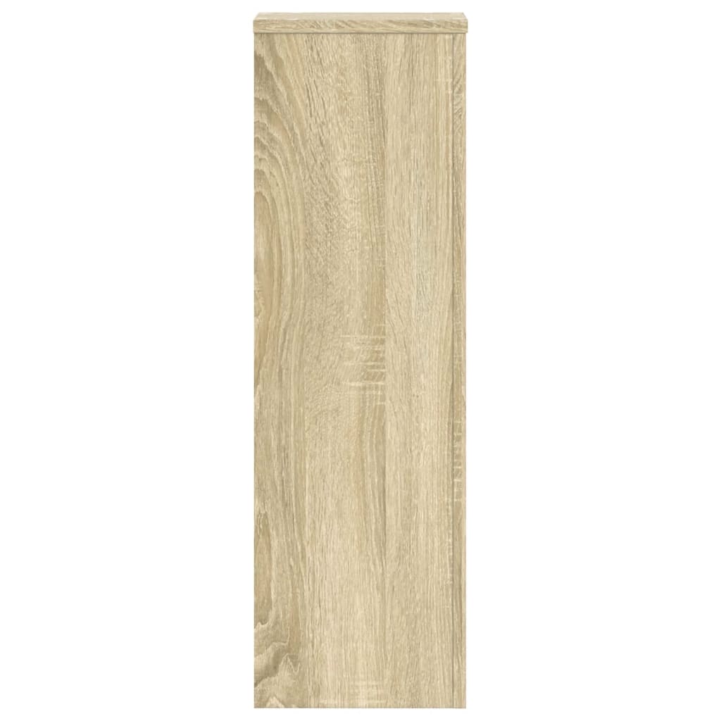 vidaXL Supports pour plantes 2 pcs chêne sonoma bois d'ingénierie
