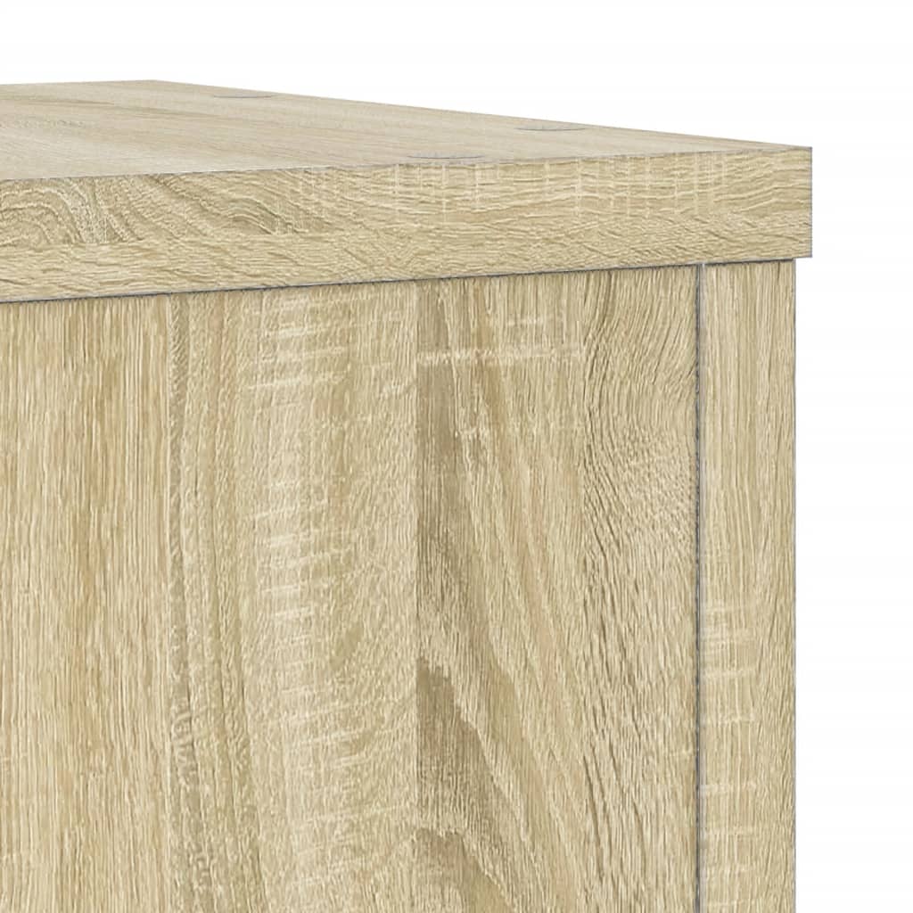 vidaXL Supports pour plantes 2 pcs chêne sonoma bois d'ingénierie