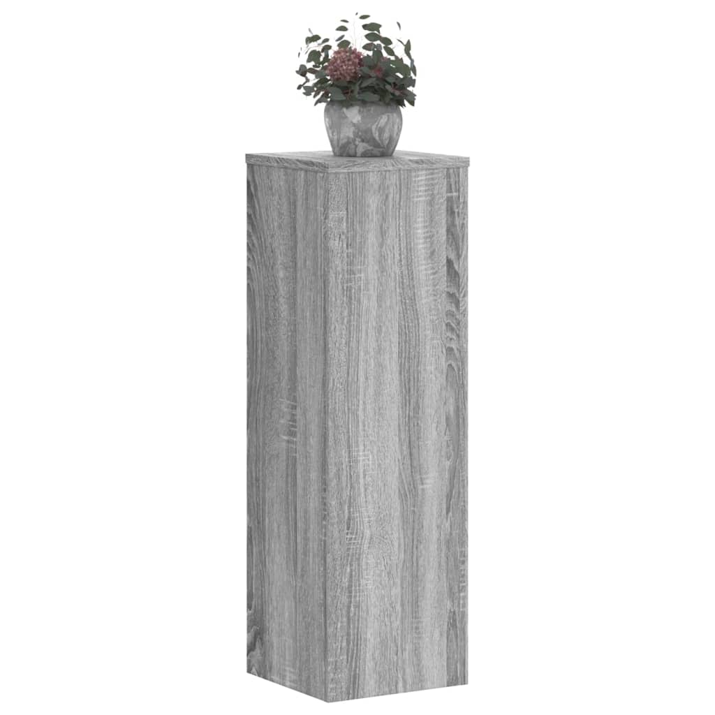 vidaXL Supports pour plantes 2 pcs sonoma gris bois d'ingénierie