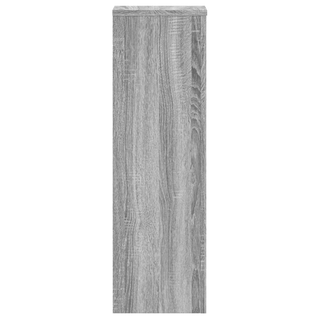 vidaXL Supports pour plantes 2 pcs sonoma gris bois d'ingénierie