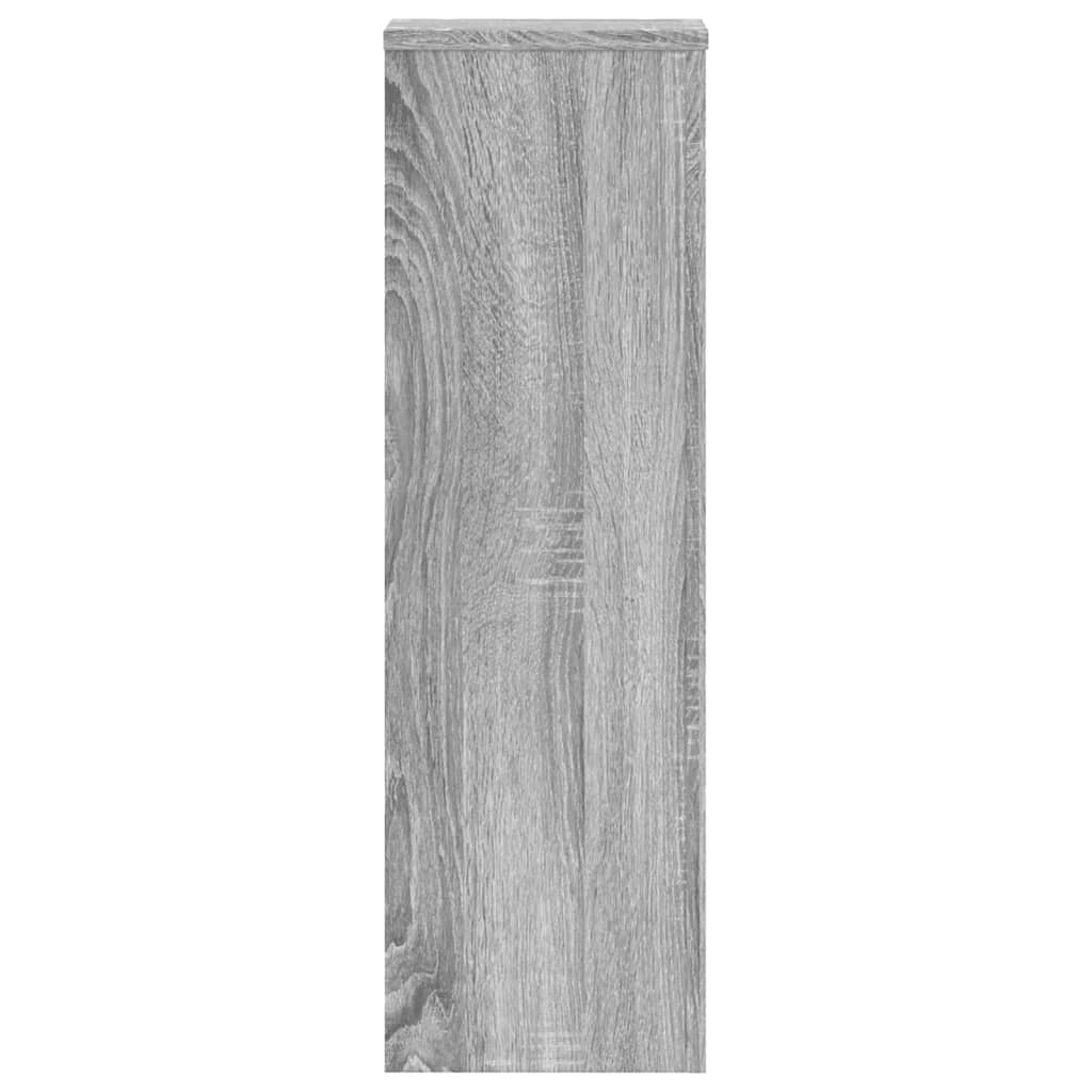 vidaXL Supports pour plantes 2 pcs sonoma gris bois d'ingénierie