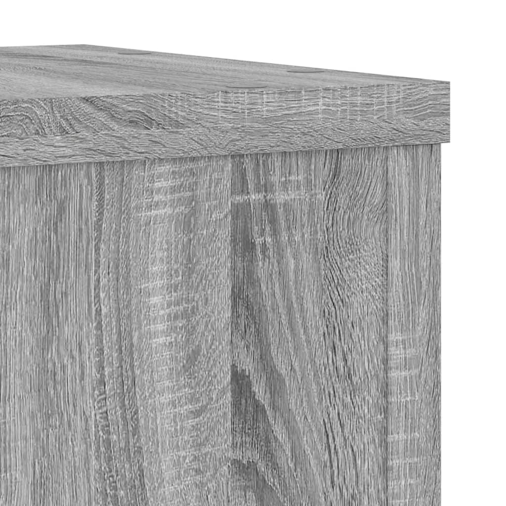 vidaXL Supports pour plantes 2 pcs sonoma gris bois d'ingénierie