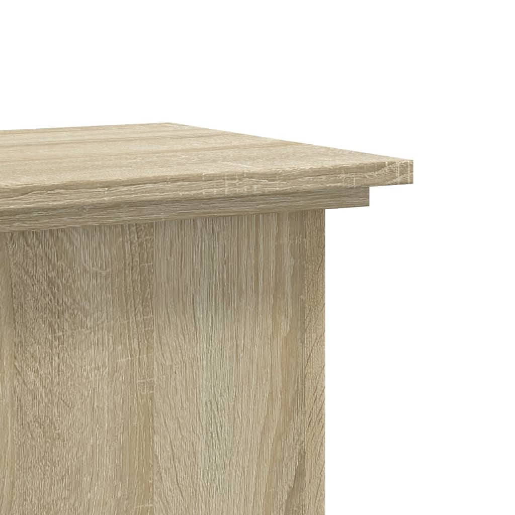 vidaXL Support pour plantes chêne sonoma 33x33x60 cm bois d'ingénierie