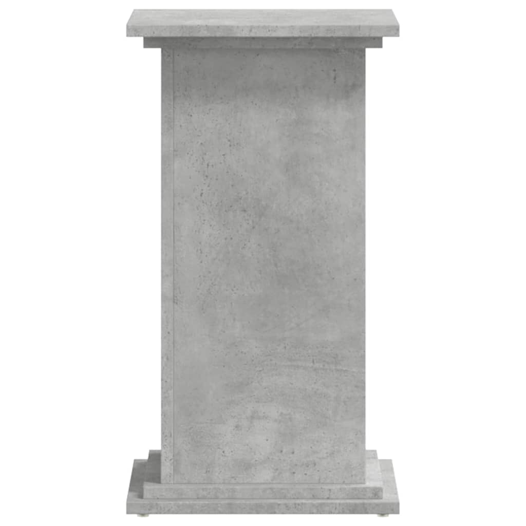 vidaXL Support pour plantes gris béton 33x33x60 cm bois d'ingénierie