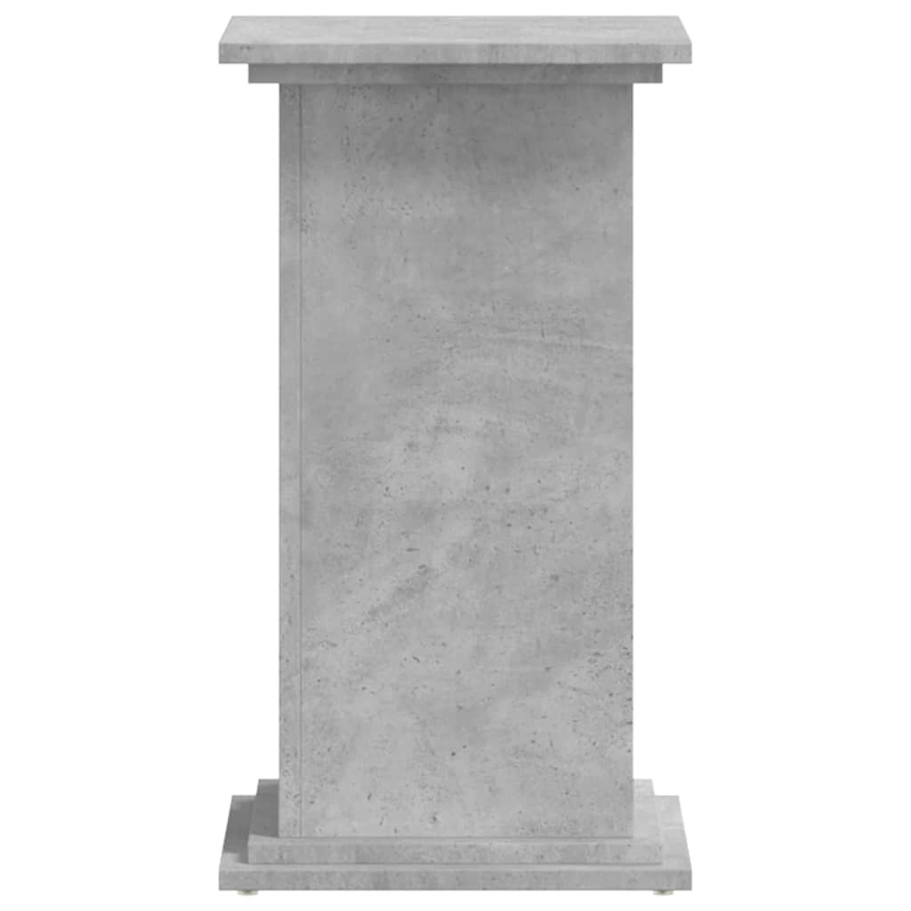 vidaXL Support pour plantes gris béton 33x33x60 cm bois d'ingénierie