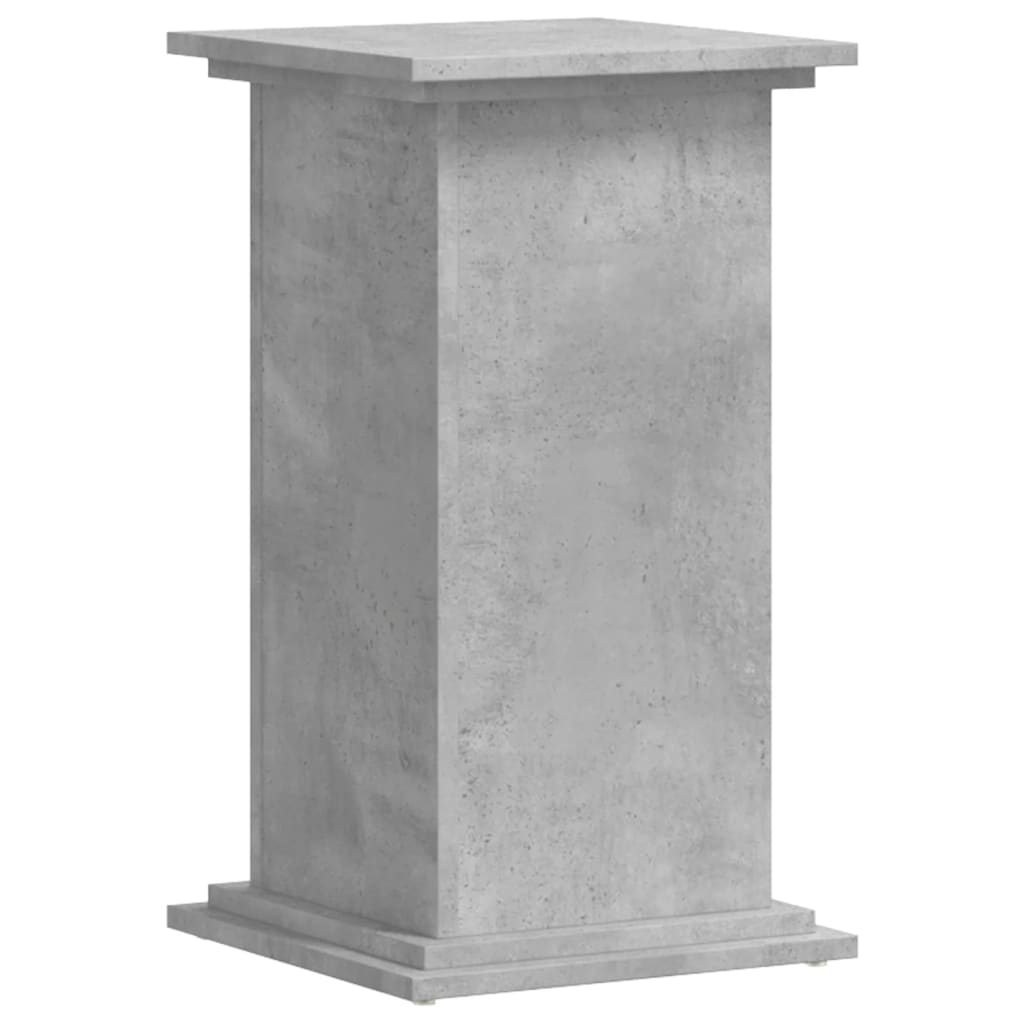 vidaXL Support pour plantes gris béton 33x33x60 cm bois d'ingénierie