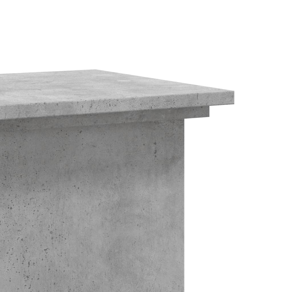 vidaXL Support pour plantes gris béton 33x33x60 cm bois d'ingénierie