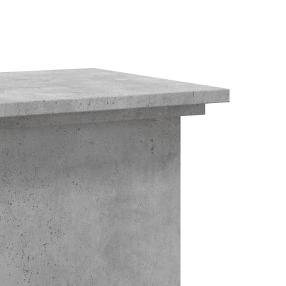 vidaXL Support pour plantes gris béton 33x33x60 cm bois d'ingénierie