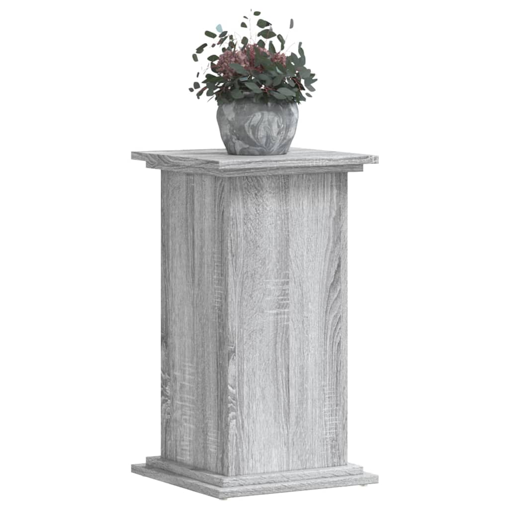 vidaXL Support pour plantes sonoma gris 33x33x60 cm bois d'ingénierie